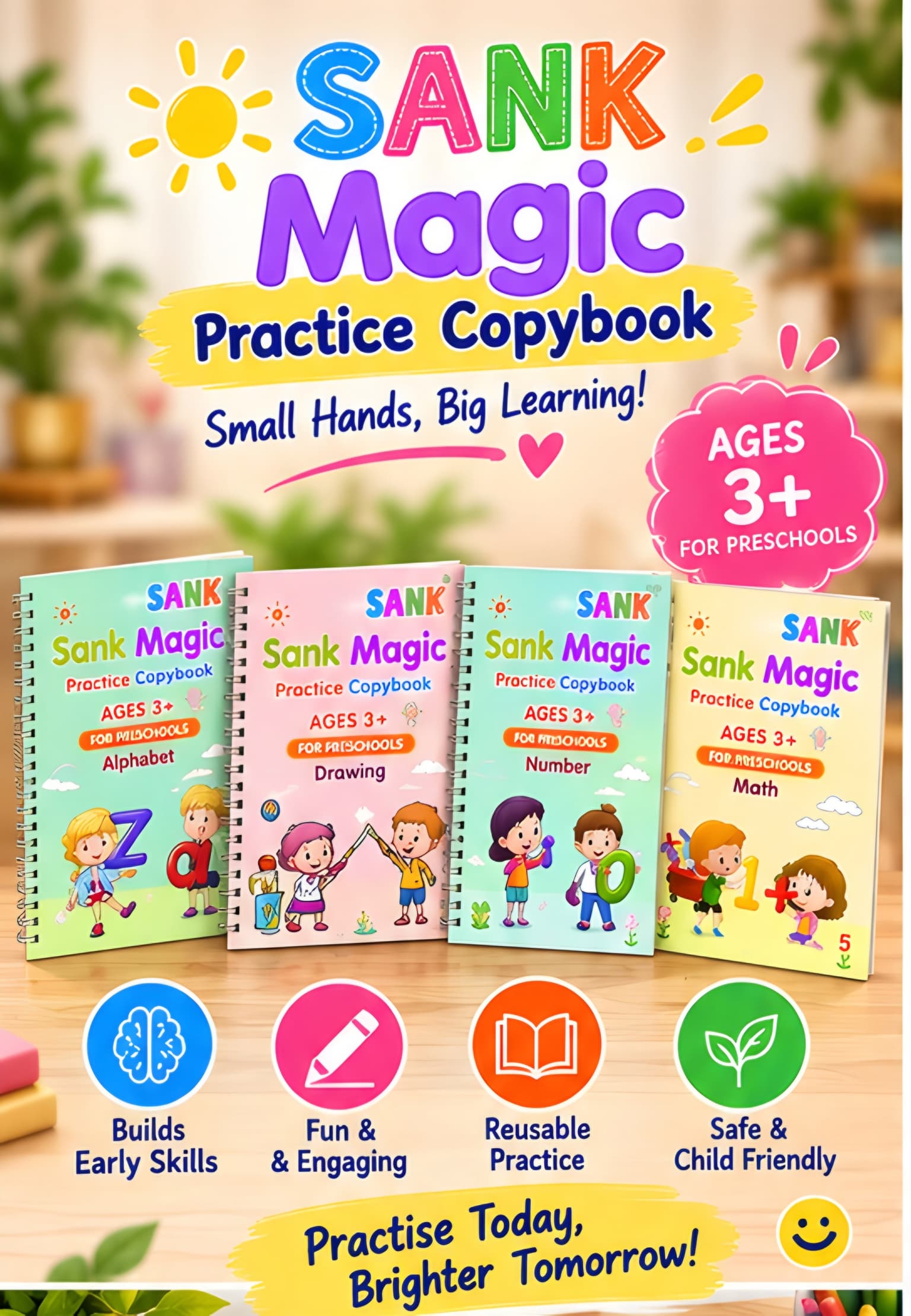 SANK Magic Practice Copybook