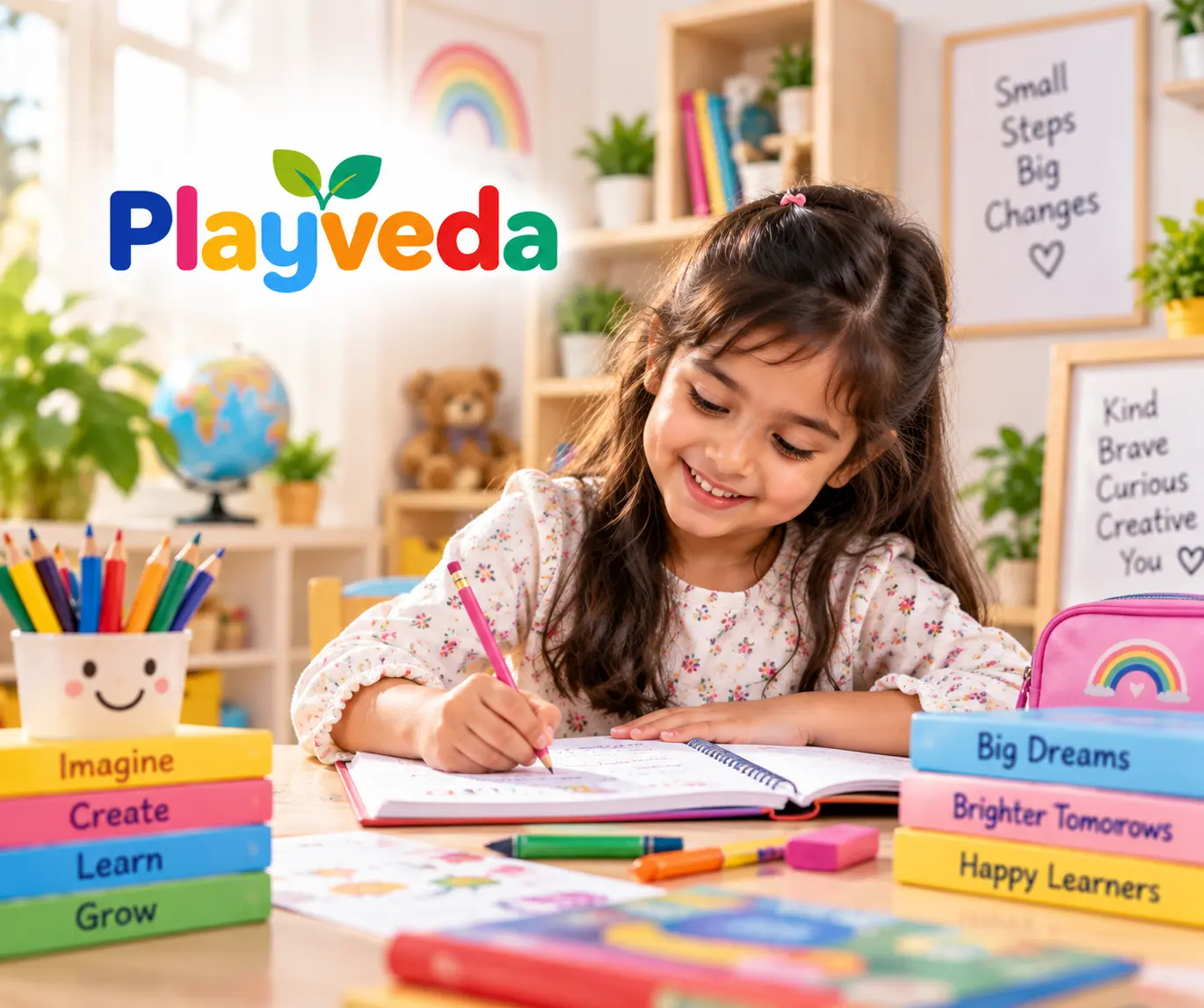 7–9 Years child enjoying educational play