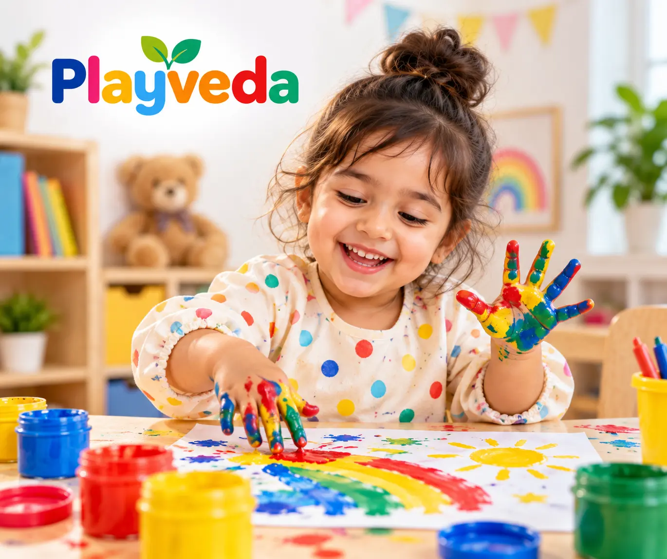 3–5 Years child enjoying educational play